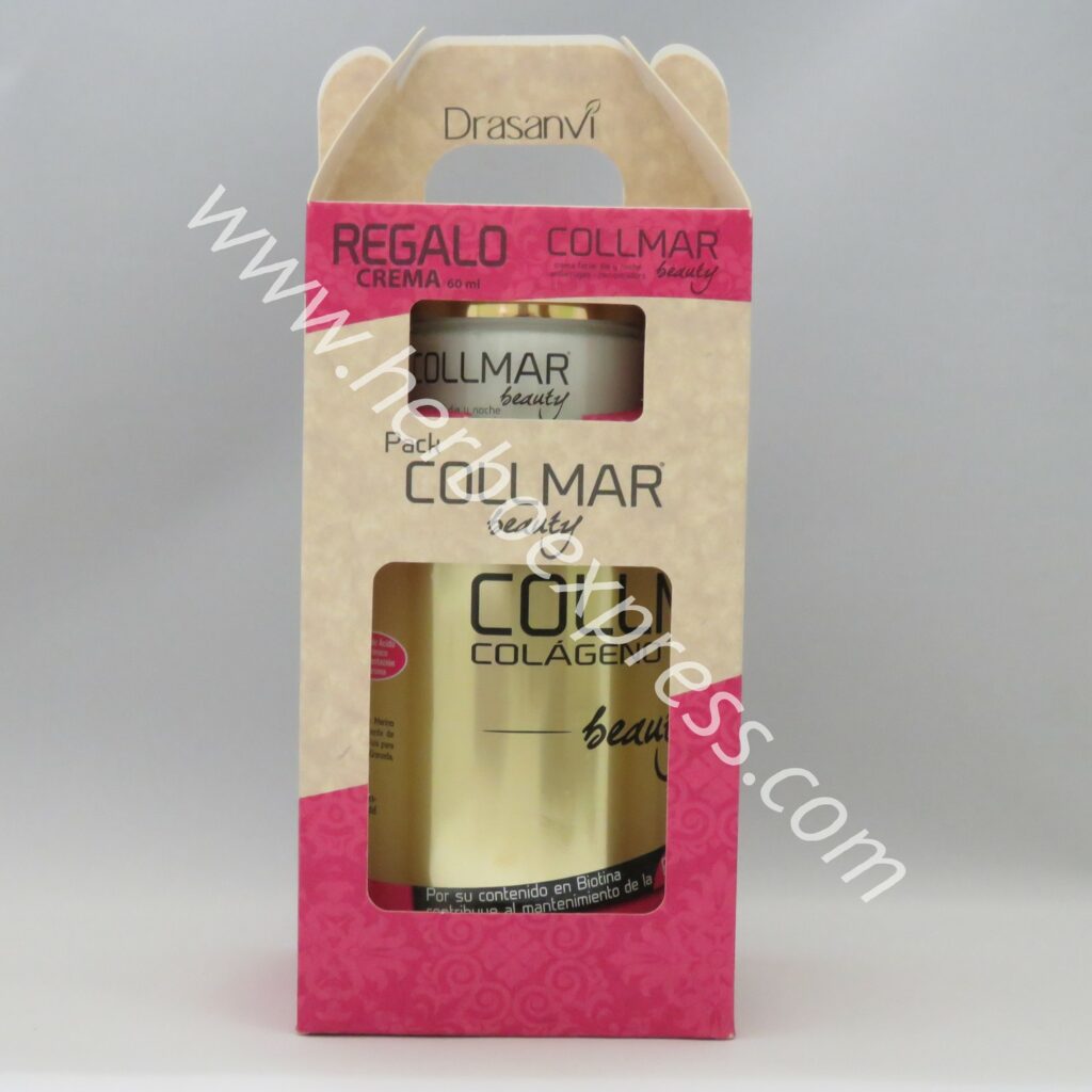 COLLMAR BEAUTY PACK PIEL colágeno polvo sabor granada+CREMA FACIAL 50ml DRASANVI